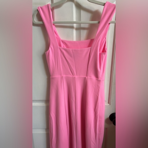 Show Me Your Mumu Paris Gown Pink Maxi Dress Slit Formal Size S - Picture 10 of 11